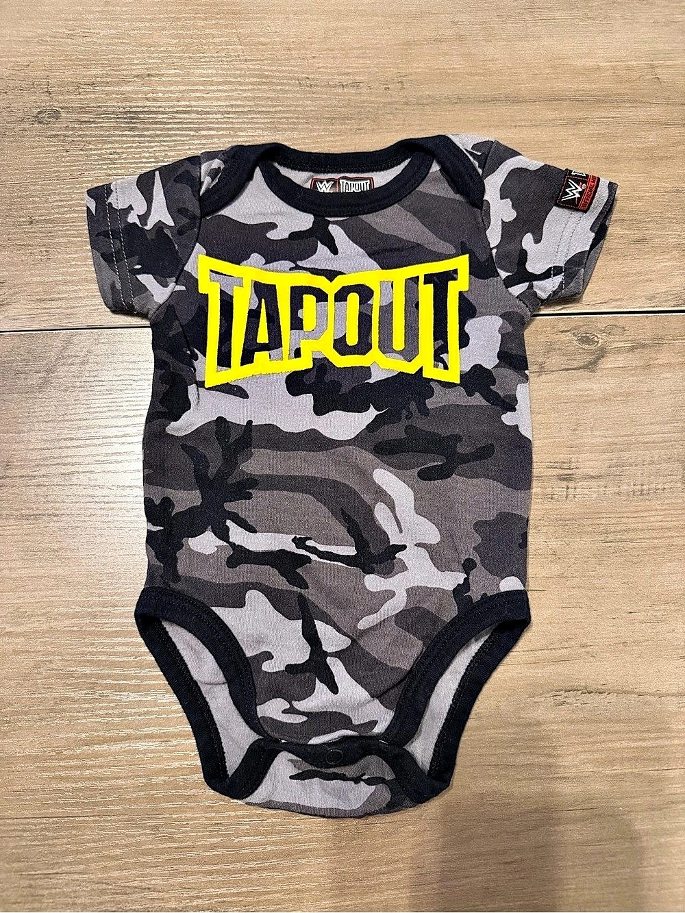 WWE Tapout Baby Camo Onesie Bodysuit- Size 3-6 Months